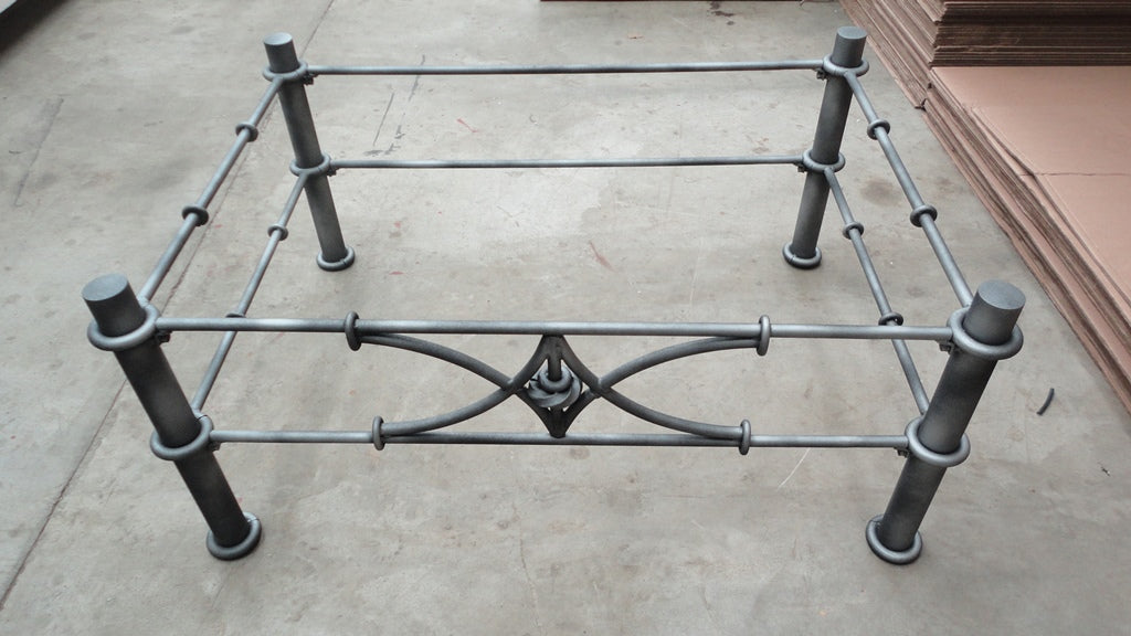 BAMBOO Design - Wrought Iron Table Base Handmade for Coffee Tables, Dining Table, etc (Various Sizes, #TBAS_BAMBOO)