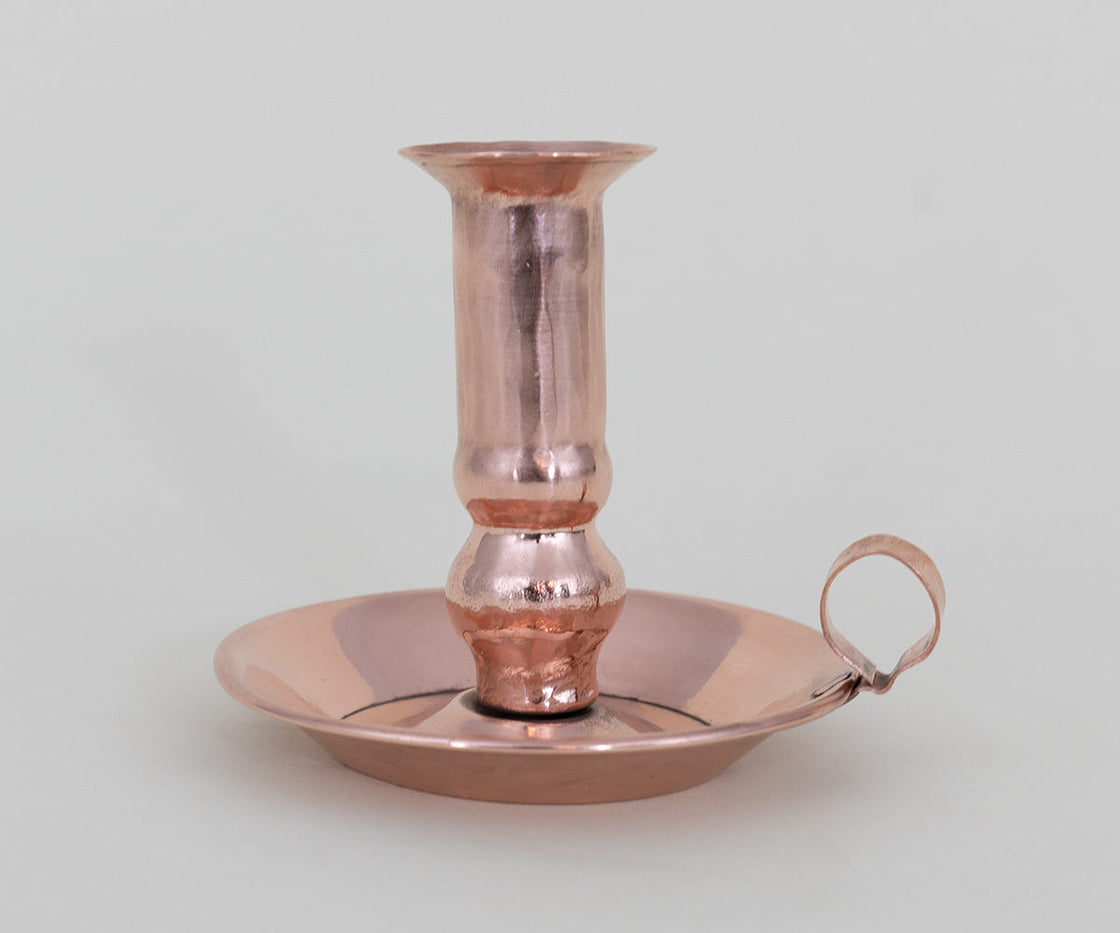 Antique Design Copper Candle Holder Set