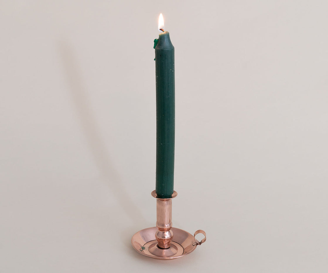 Antique Design Copper Candle Holder Set