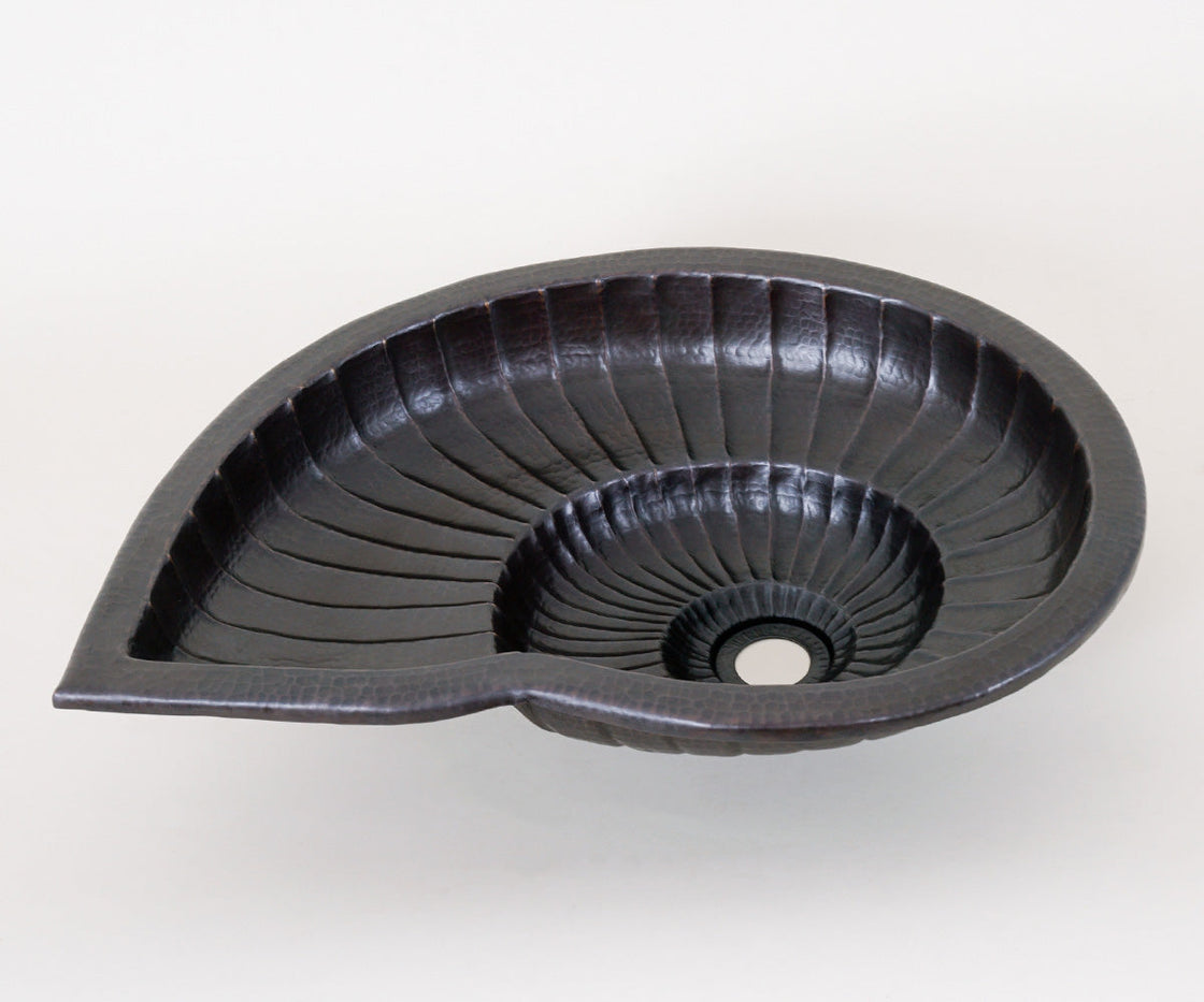 Special Copper Sink Nautilus Design