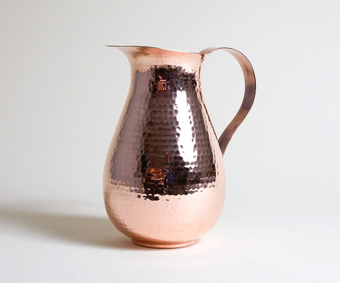 Copper Jug with Flat Handle