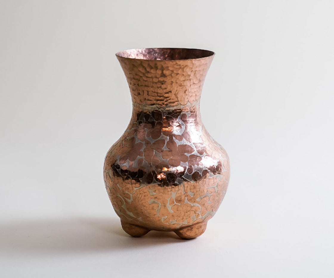 Valencia Vase in Silver Copper