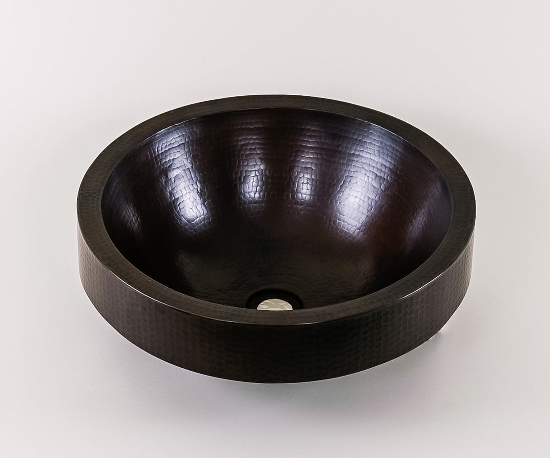 Special Round Copper Washbasin with Skirt
