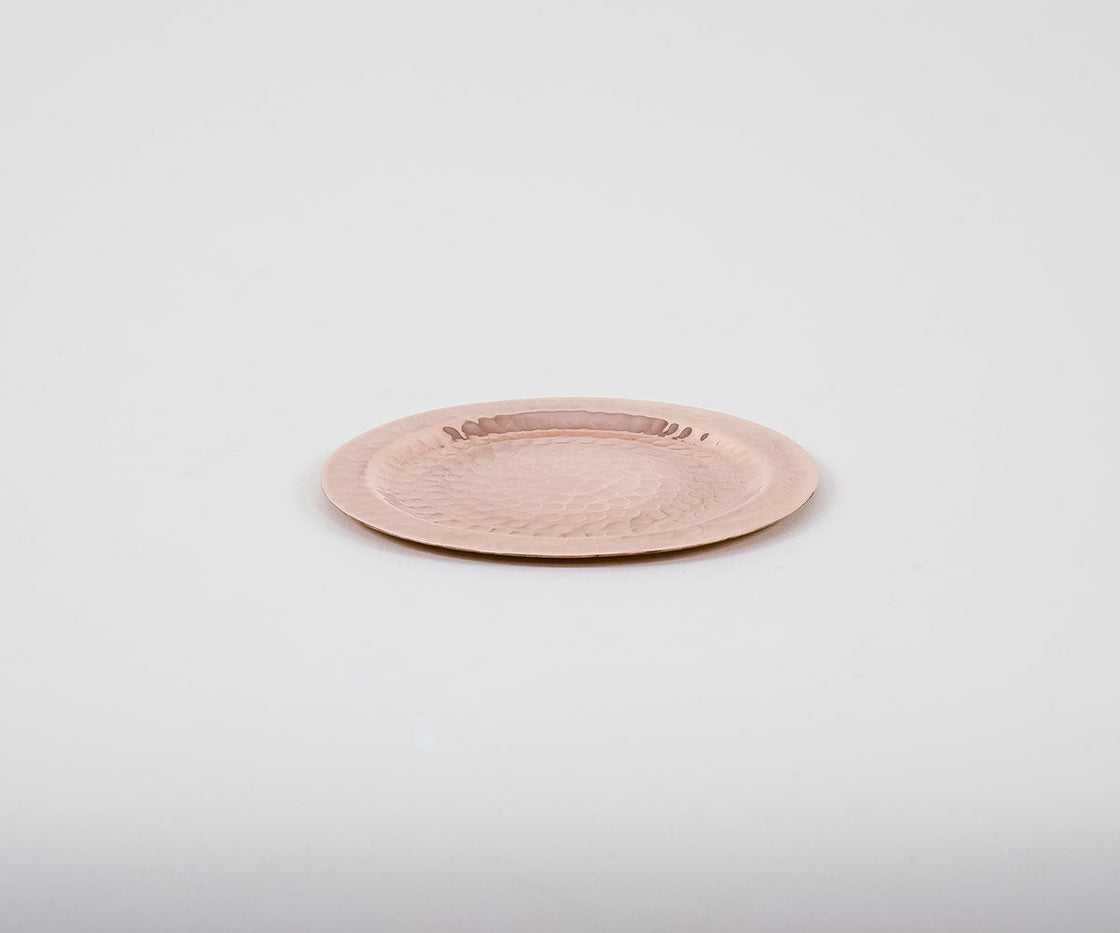 Set of Round Copper Butter Dishes