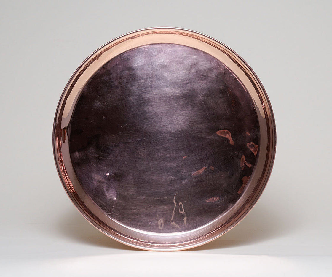 Round Smooth Copper Tray