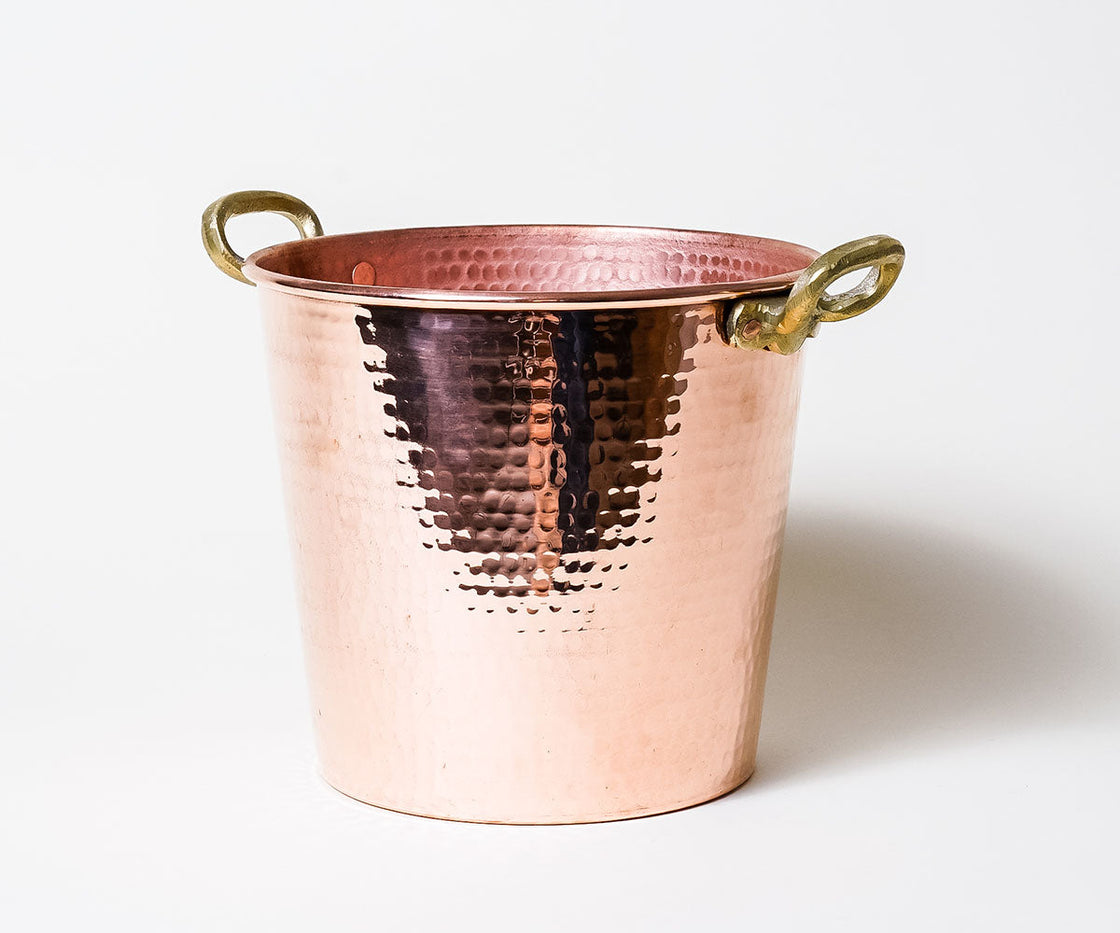 Copper Cooler with Bronze Handles