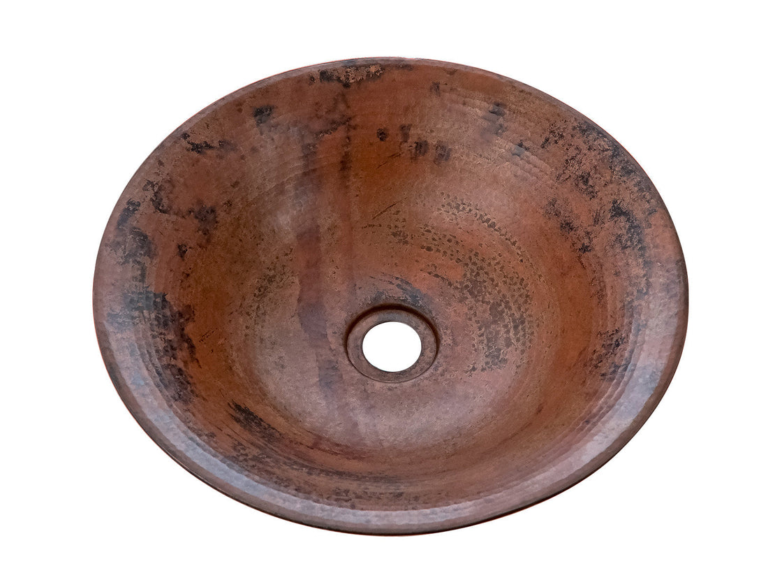 Special Round Copper Washbasin Canoa Design