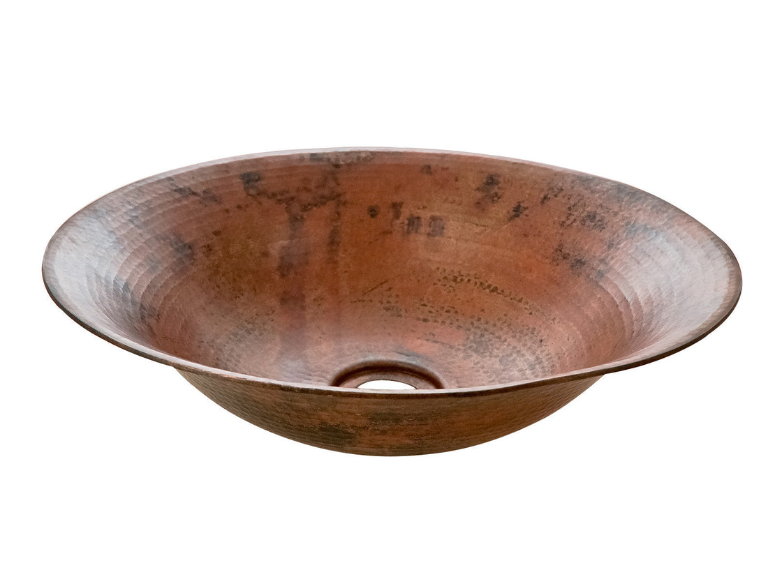 Special Round Copper Washbasin Canoa Design