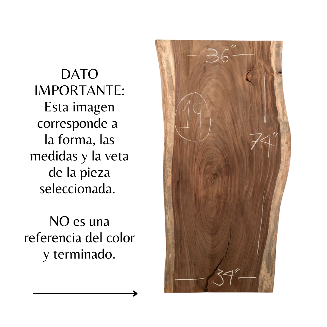 Parota Chica Rectangular Wooden Cover