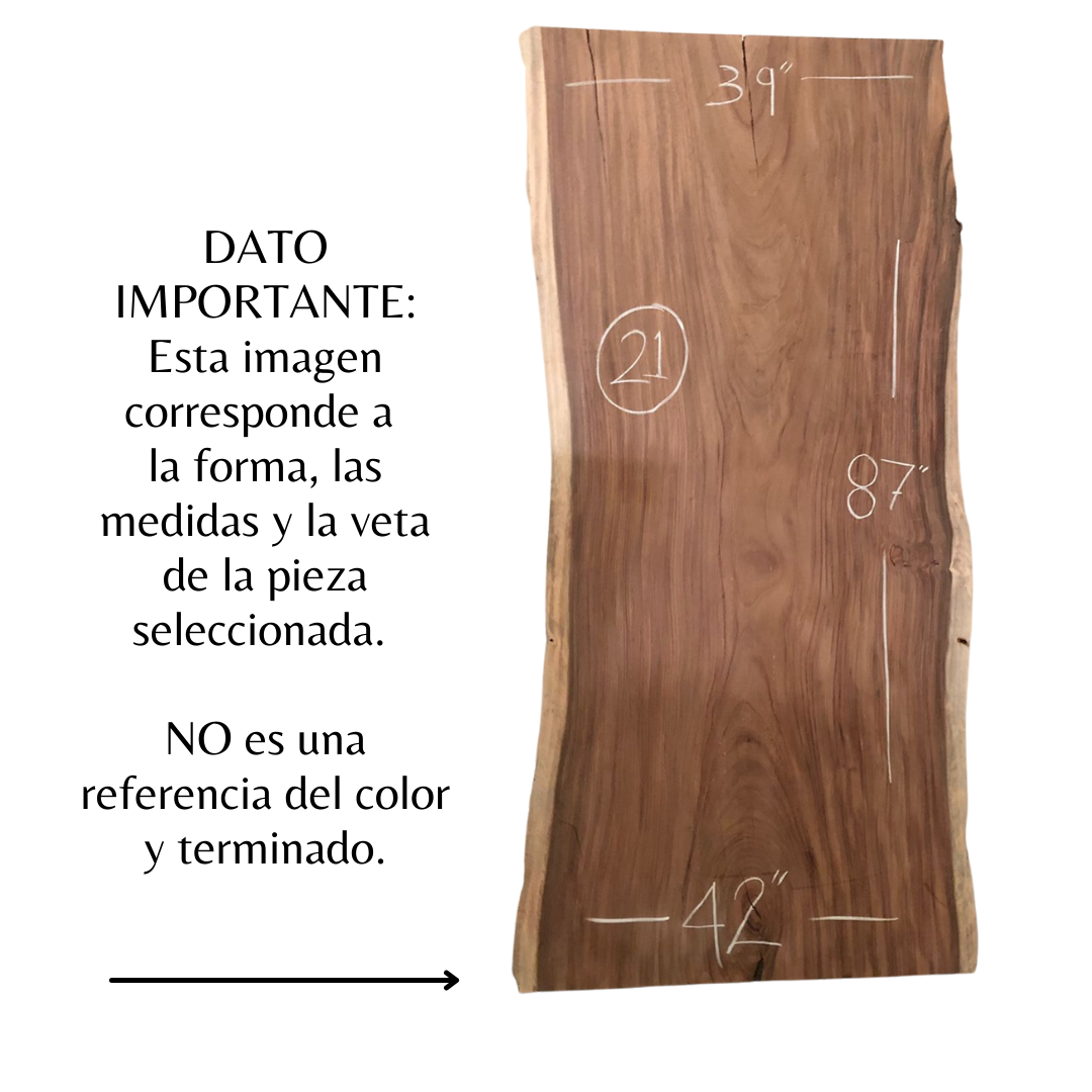 Parota Chica Rectangular Wooden Cover