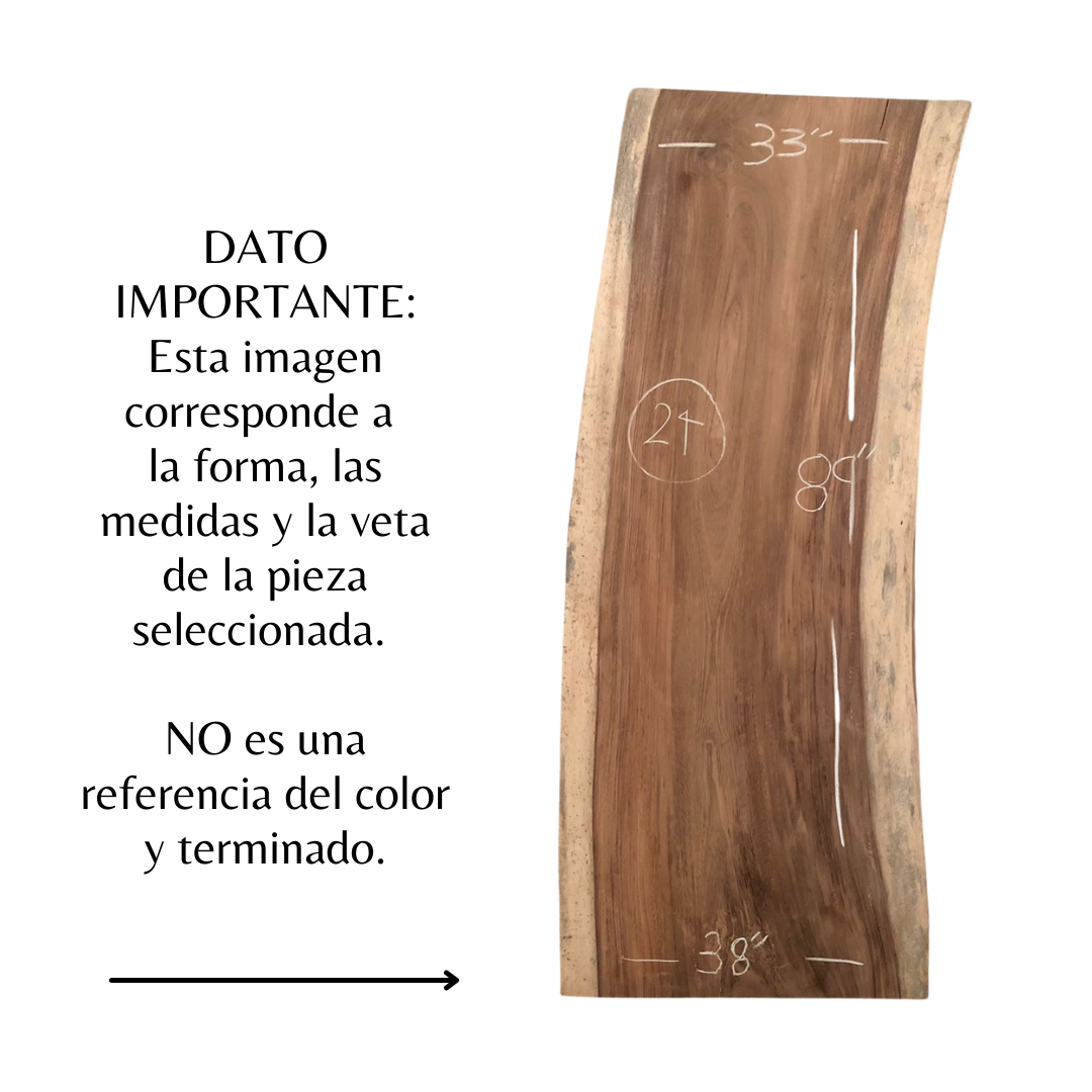 Parota Chica Rectangular Wooden Cover