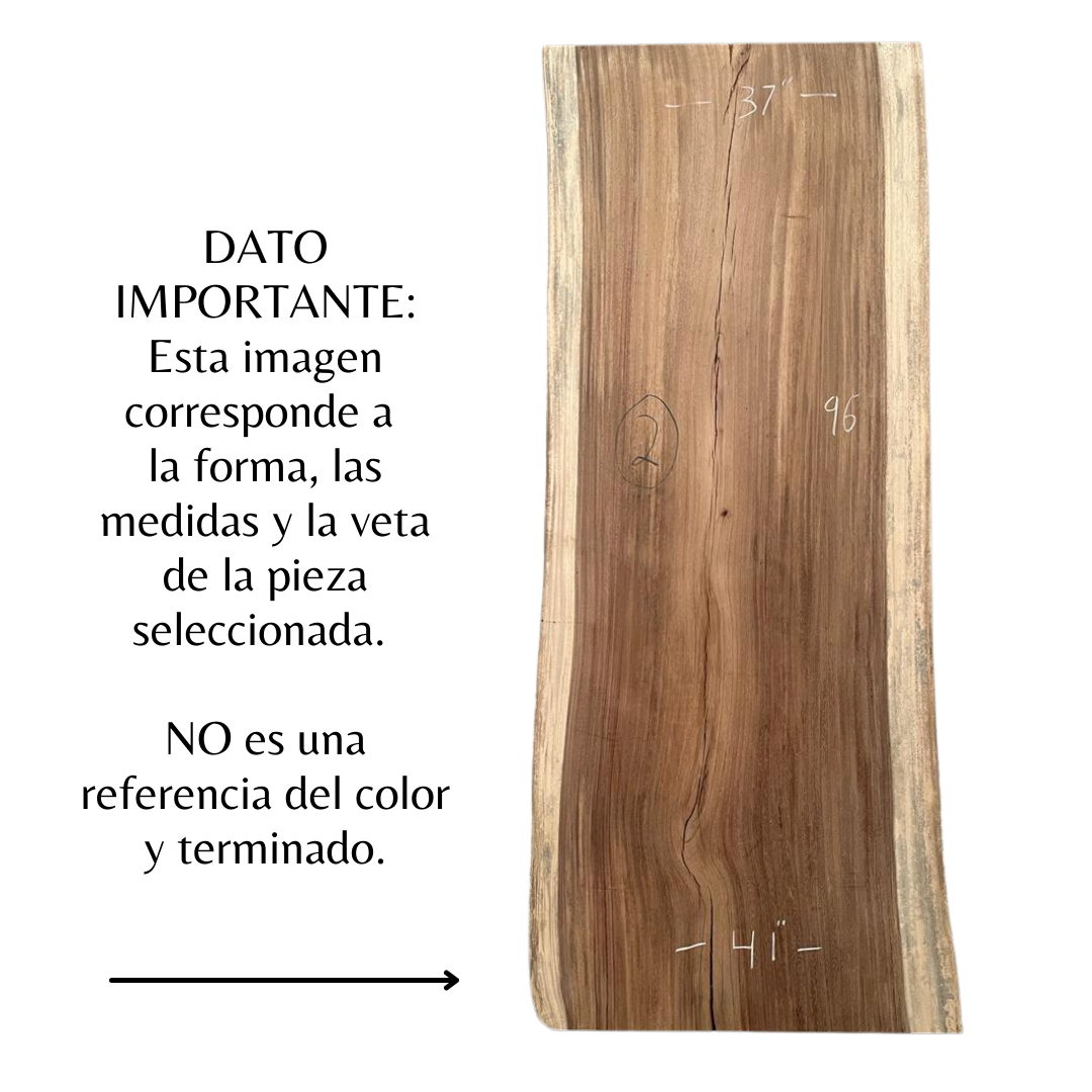 Medium Rectangular Parota Wood Cover