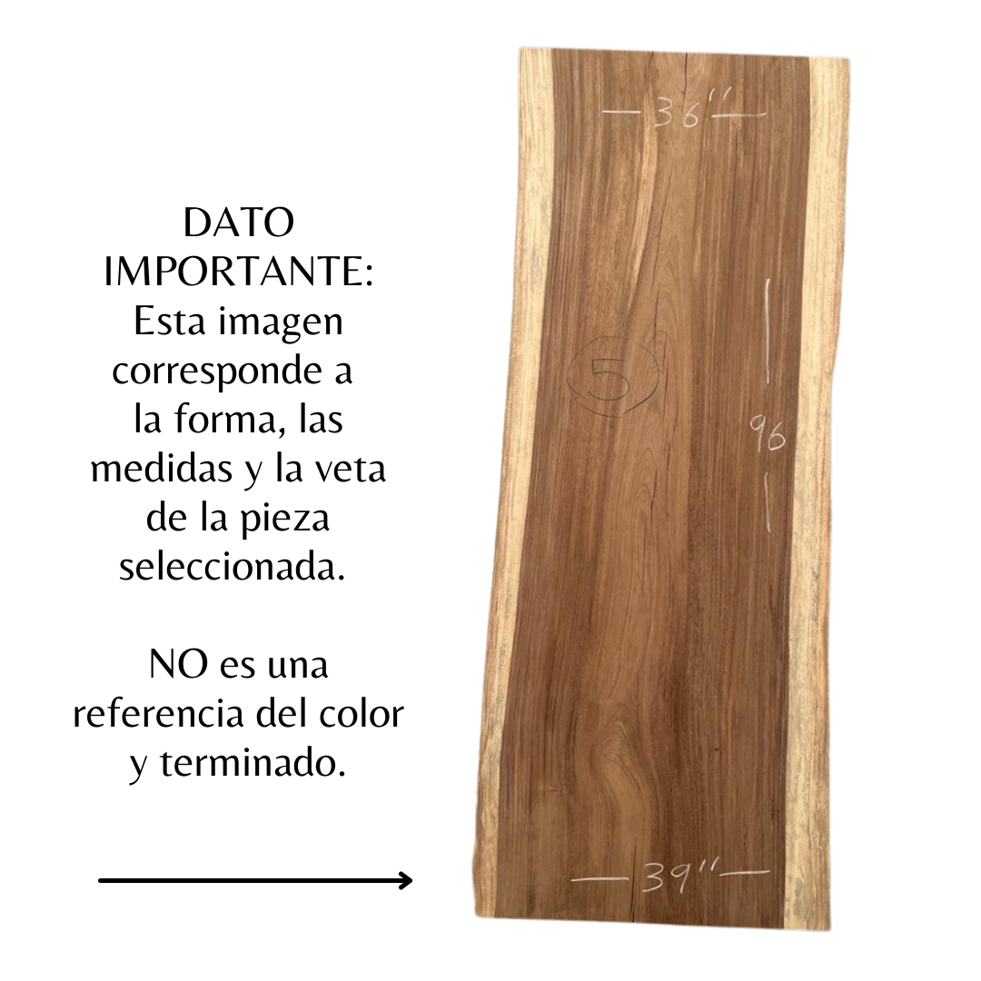 Medium Rectangular Parota Wood Cover