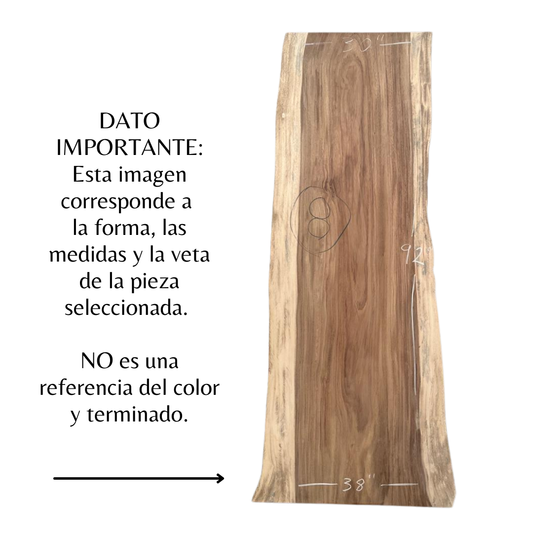 Parota Chica Rectangular Wooden Cover