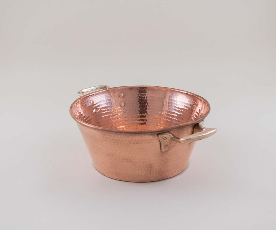 Copper Saucepan with Bronze Handles