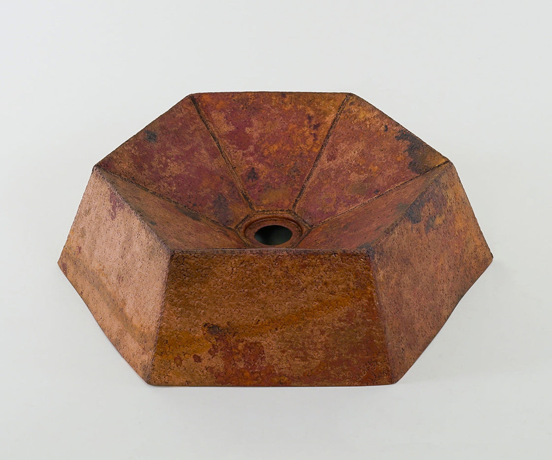 Volcano Vessel Sink in Copper Fuji Design