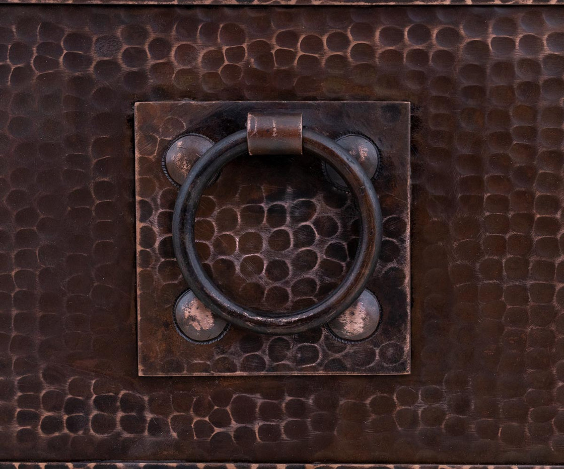 Farmhouse Kitchen Sink in Copper Ring Design