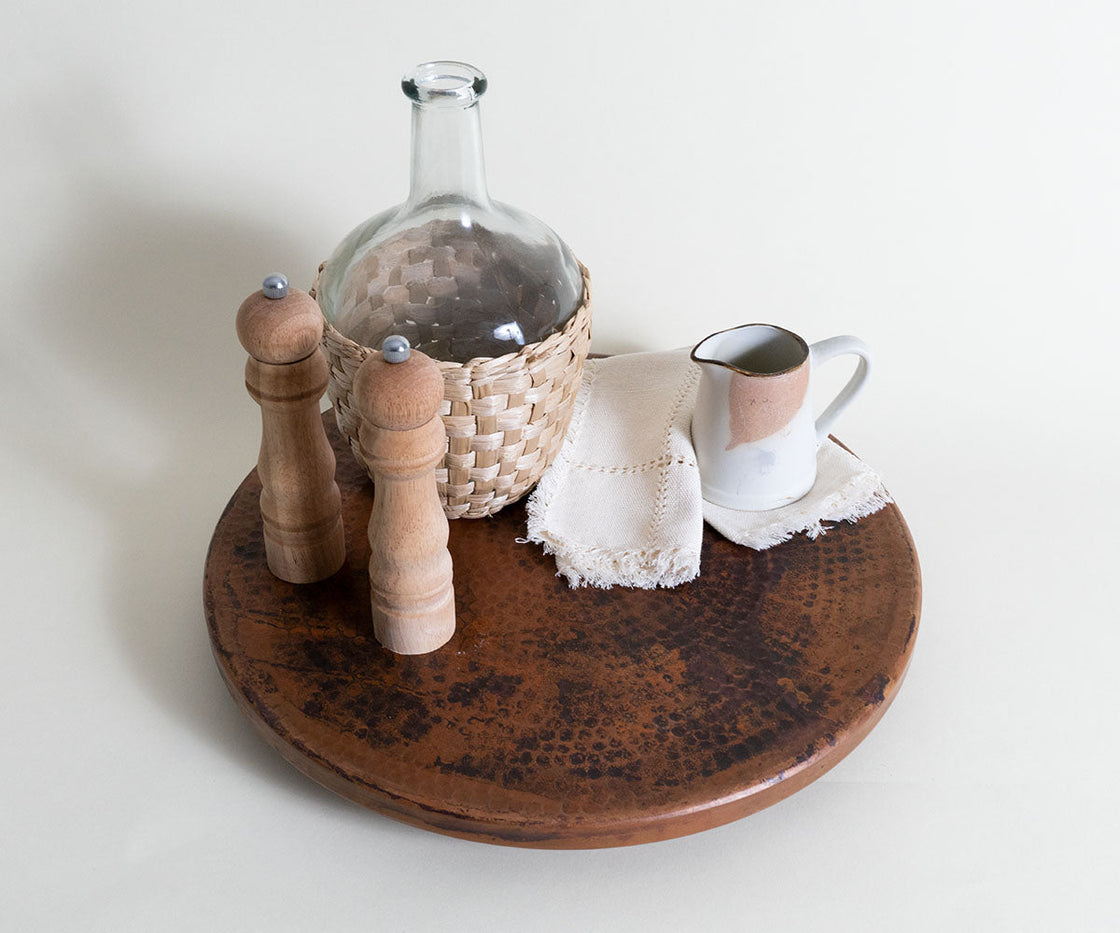 Lazy Susan Tray in Copper