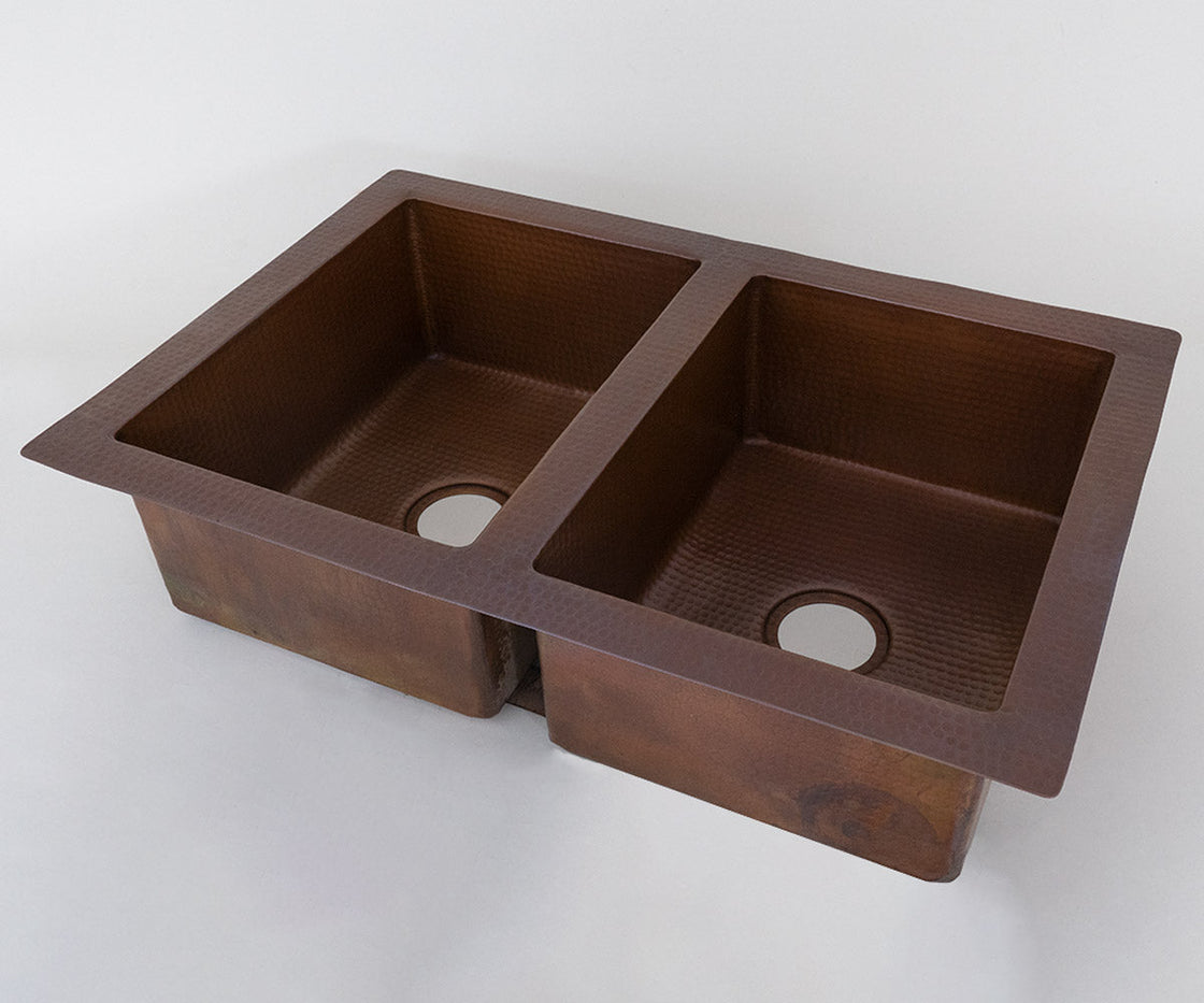 50/50 Copper Kitchen Sink