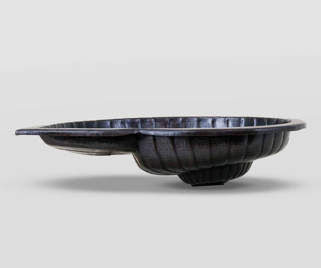 Special Copper Washbasin Nautilus Design