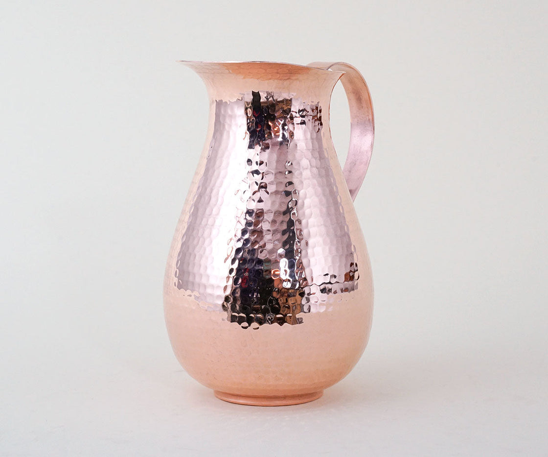 Copper Jug with Flat Handle