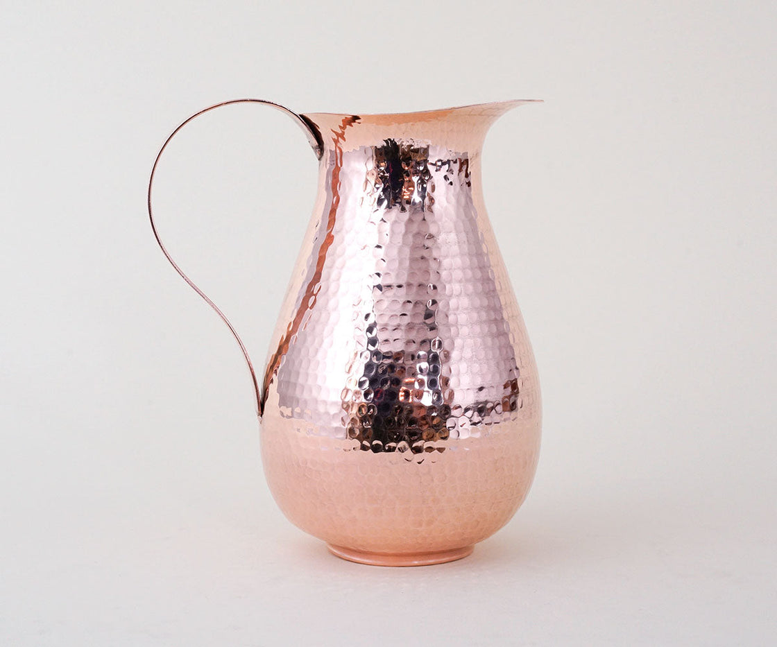 Copper Jug with Flat Handle