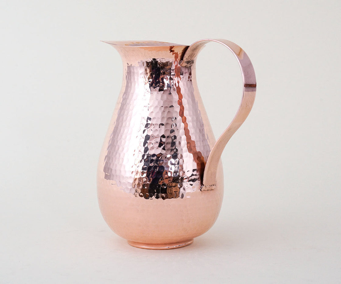 Copper Jug with Flat Handle