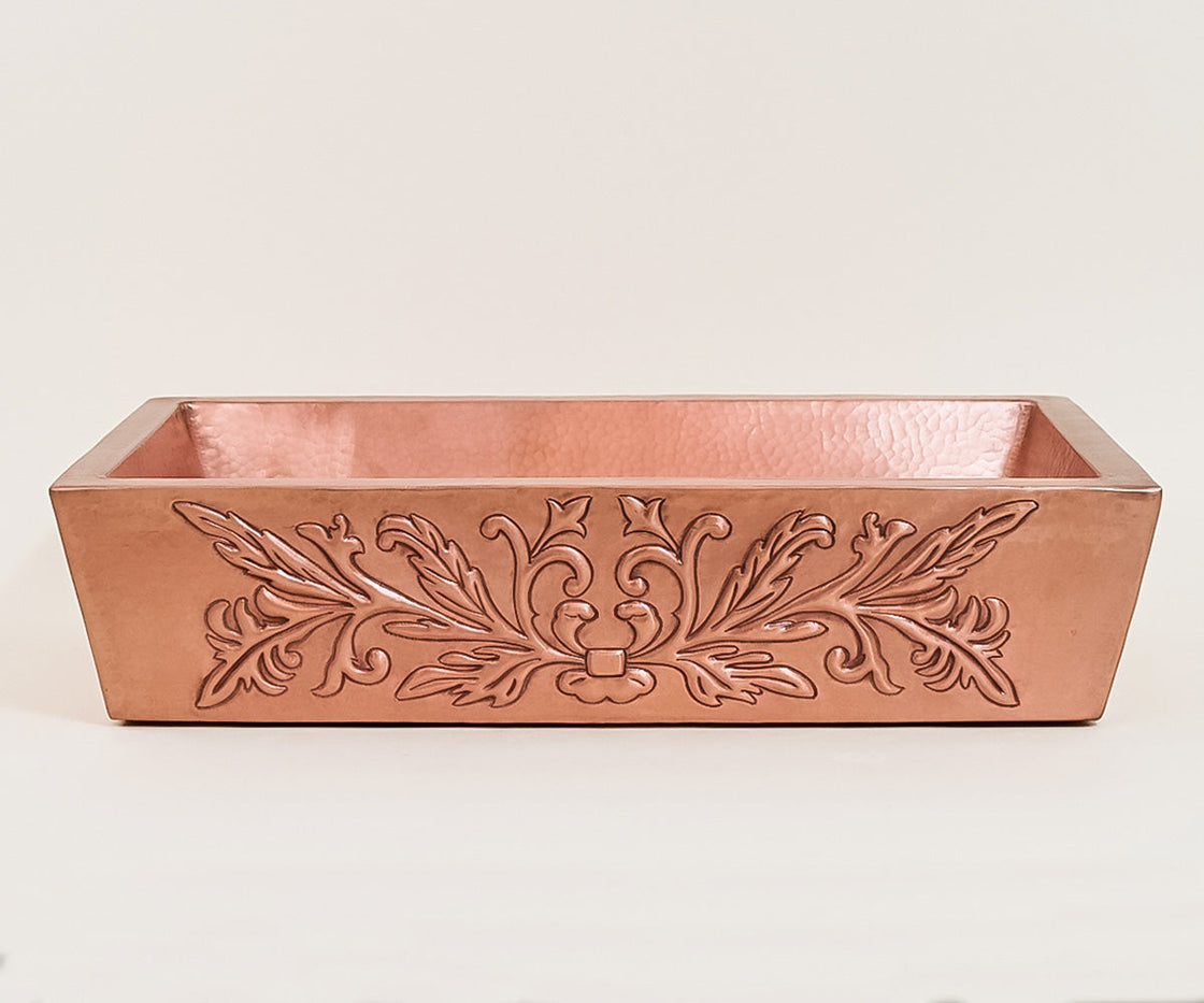 Vessel Sink in Copper, Provencal Design