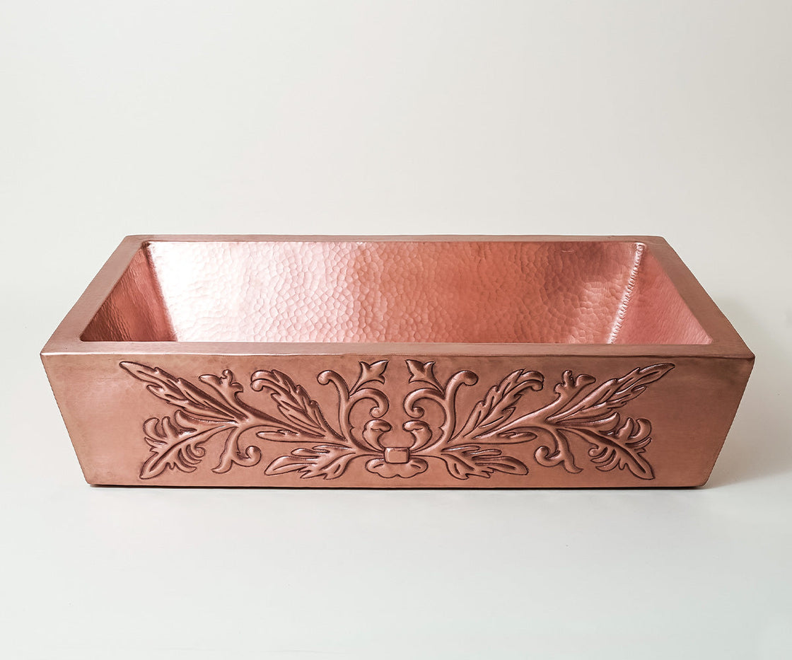 Vessel Sink in Copper, Provencal Design