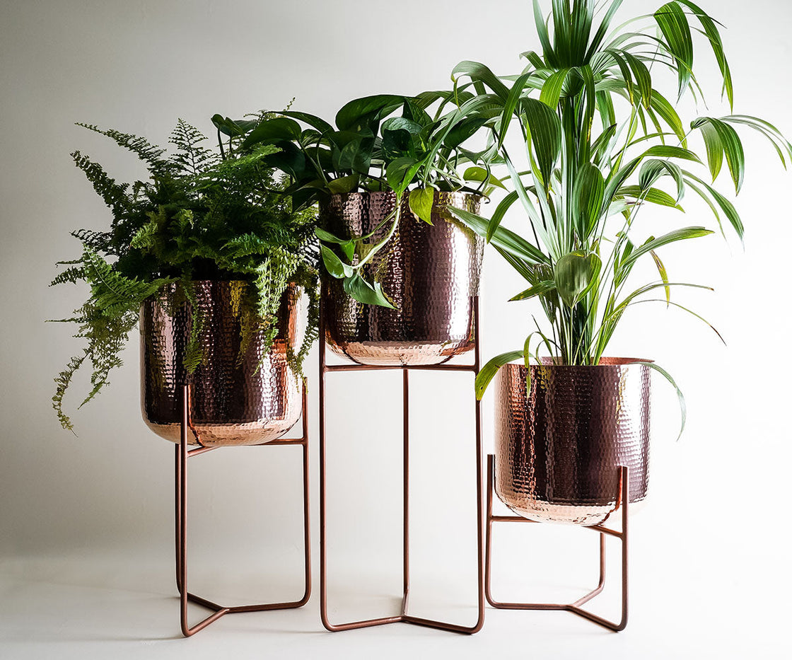 Copper Planter Mid Century Design