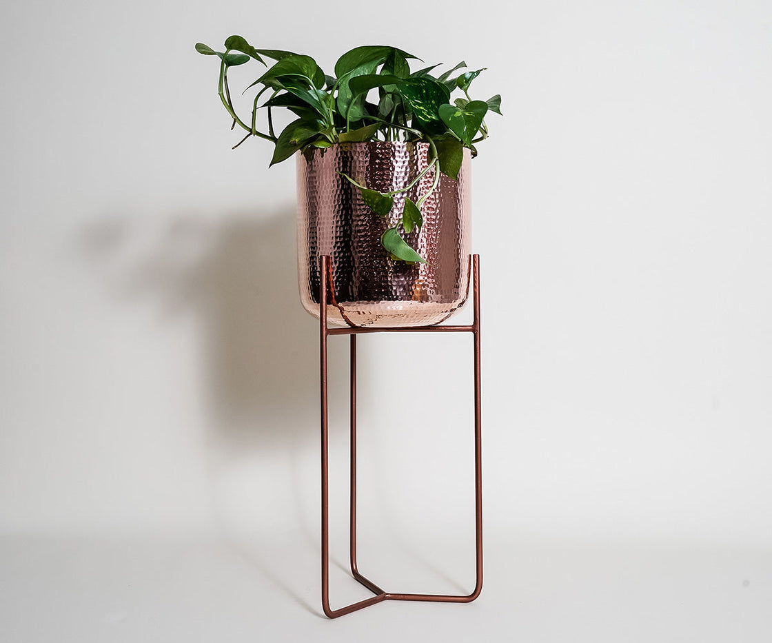 Copper Planter Mid Century Design