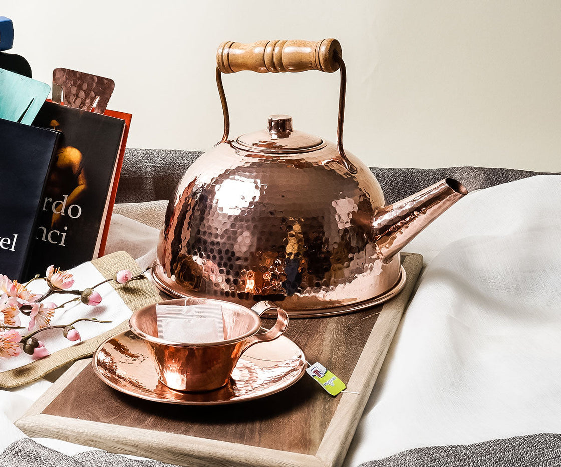 Spherical Copper Teapot