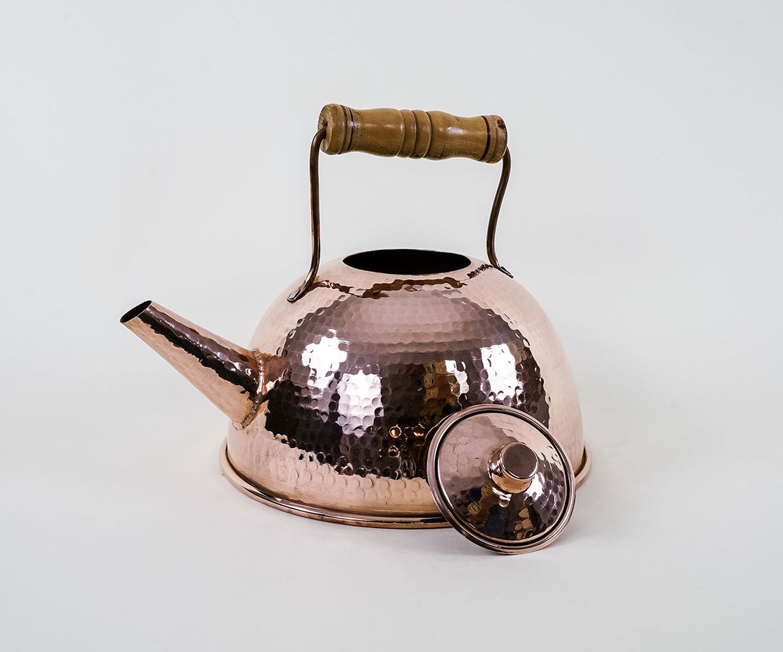 Spherical Copper Teapot