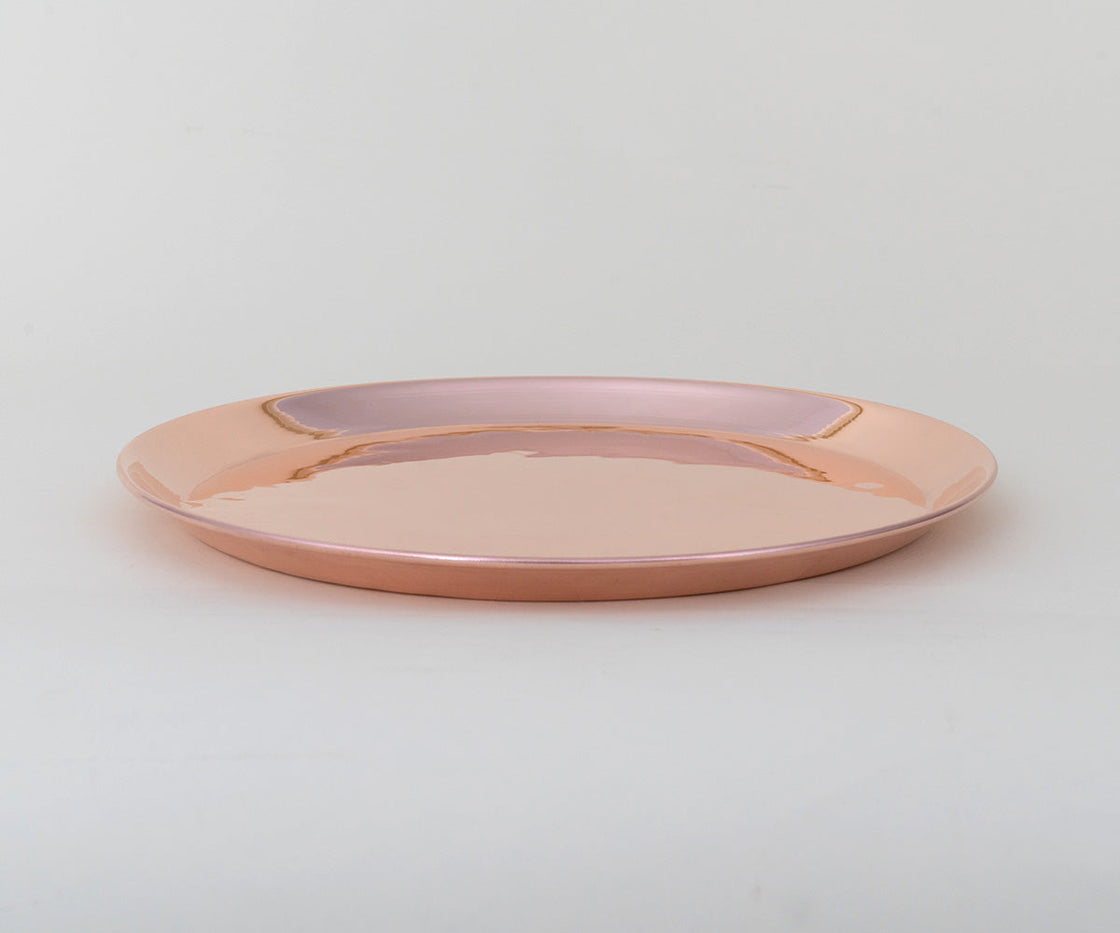 Round Smooth Copper Tray