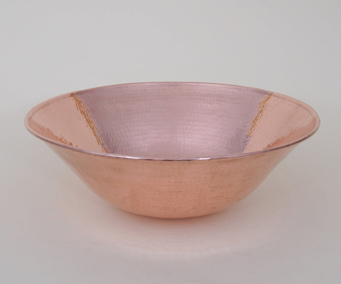 Round Vessel Sink with Copper Wired Edge