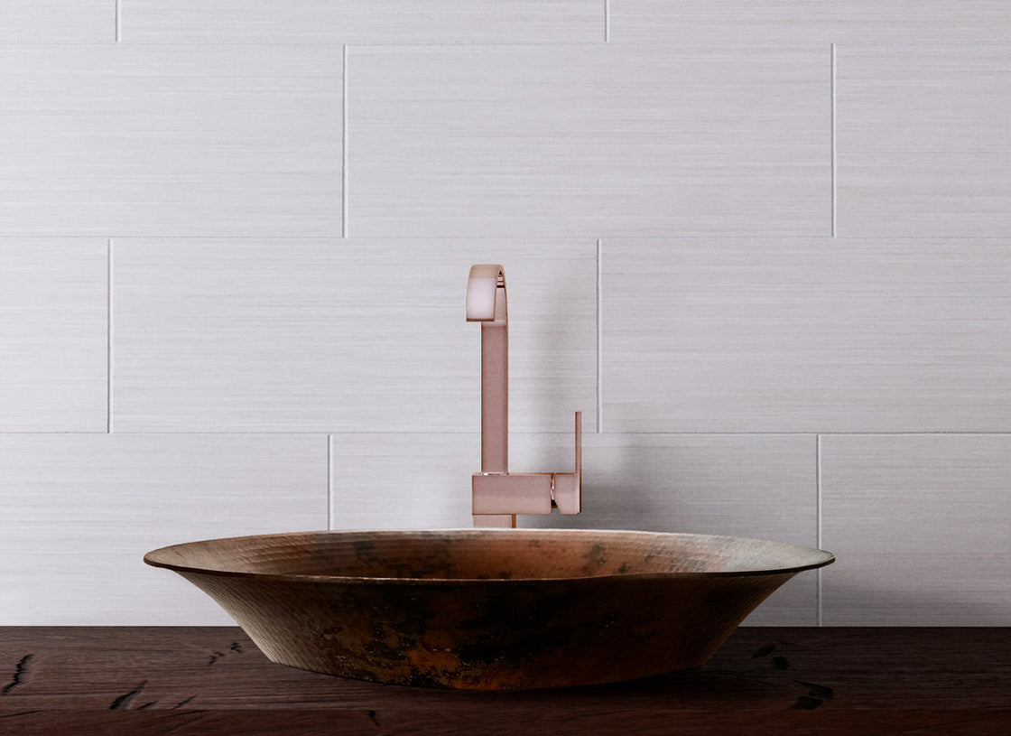 Special Round Copper Sink Canoa Design