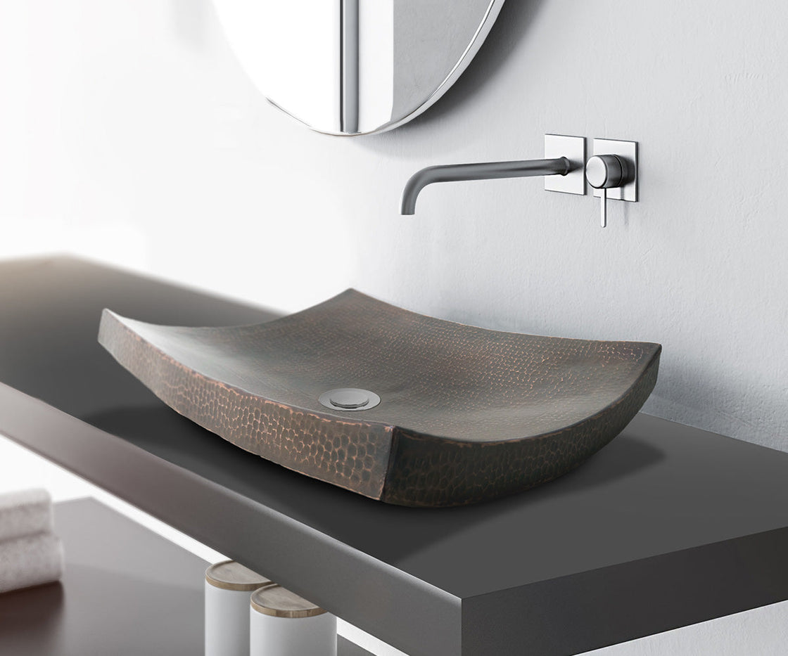 Rectangular Copper Vessel Sink Kohani Design