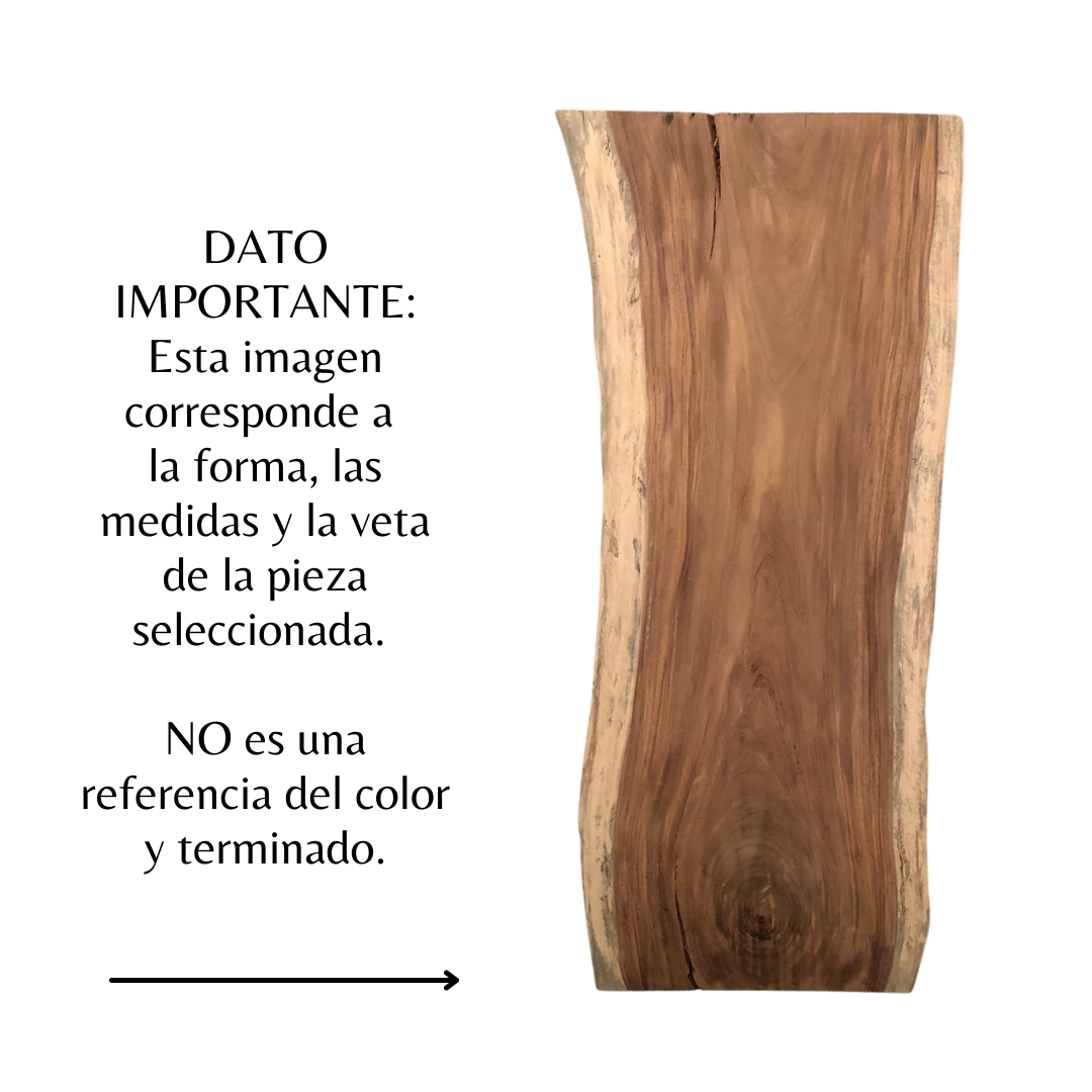 Medium Rectangular Parota Wood Cover