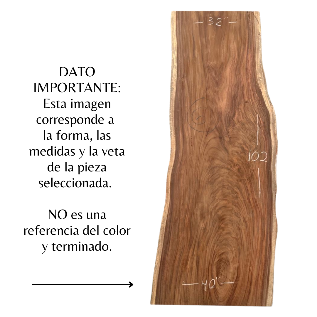 Parota Large Rectangular Wood Cover