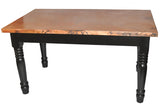 45" x 60" Rectangular Copper Table Top Hand Hammered (Various Colors)