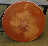 Round Copper Table Top, Red