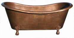 Handmade Copper Bath Tub Classic Clawfoot Design ( Various Sizes, #CBT-CLAWFOOT)