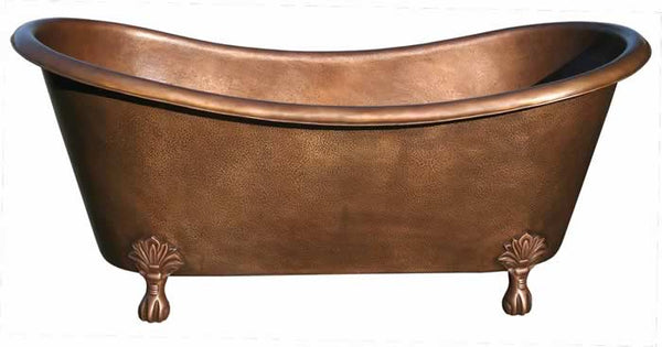 Handmade Copper Bath Tub Classic Clawfoot Design ( Various Sizes, #CBT-CLAWFOOT)