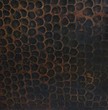 54 Inch Square Copper Table Top Hand Hammered (Various Colors)