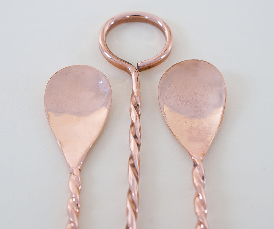 Copper Bar Spoon Set