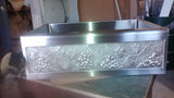 Elite Bath Stainless Steel Farmhouse Single Bowl Kitchen Sink with Art - Chameleon Bull Nose Edge ( Multiple Sizes, #ELITEBATH_SBFS)