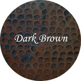 Copper Round Apron Kitchen Sink Star Design ( 30", 33", 36", Various Colors, #CRFS-STAR)