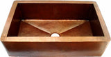 Copper Farmhouse Sink Fernanda Design Single Bowl( 22" to 36" Various Colors, #CFS-FERNADA) )