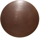 Round Copper Table Top, Brown