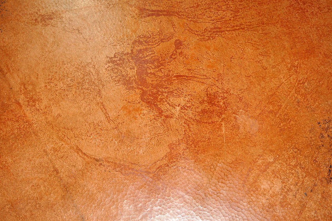 60 Inch Square Copper Table Top Hand Hammered (Various Colors)